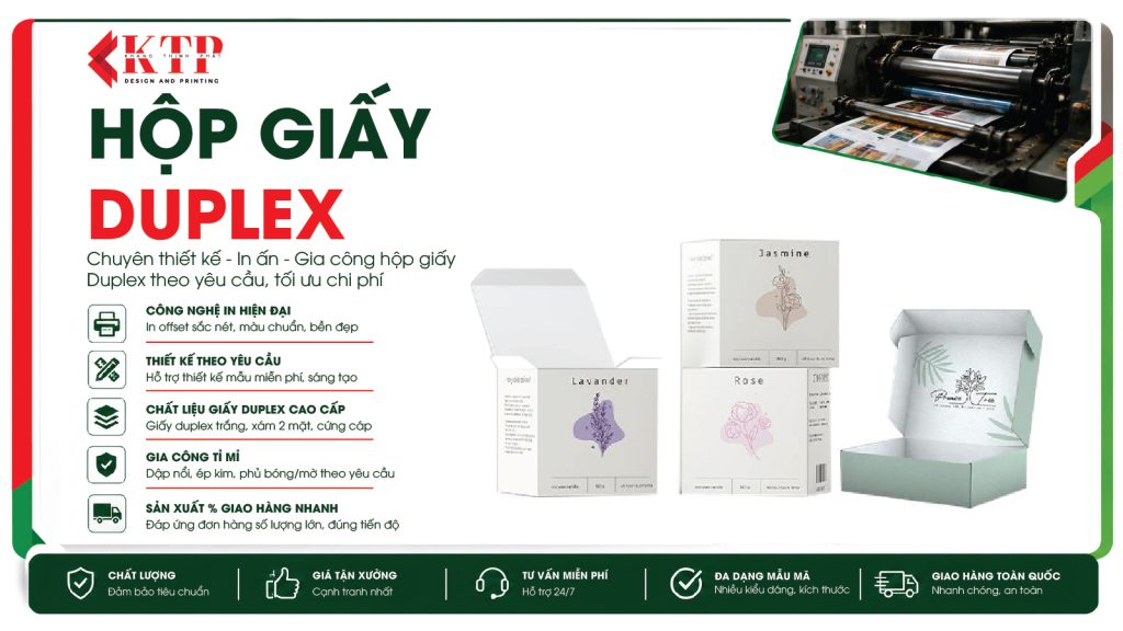 [Tìm Hiểu] Hộp Giấy Duplex Là Gì? Ứng Dụng Của Giấy Duplex