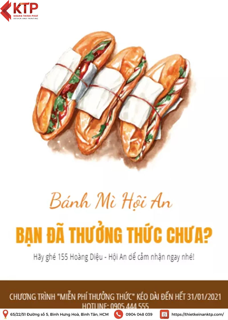 poster quảng cáo bánh mì