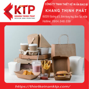 Dịch vụ in hộp giấy đựng thức ăn tại Khang Thịnh Phát