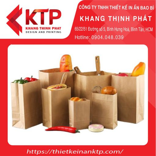 Dịch vụ in túi giấy đựng thực phẩm tại Khang Thịnh Phát