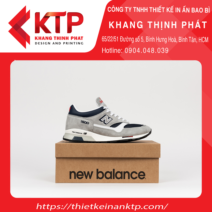 Đơn hàng in hộp cứng số lượng ít đựng giày cho thương hiệu New Balance
