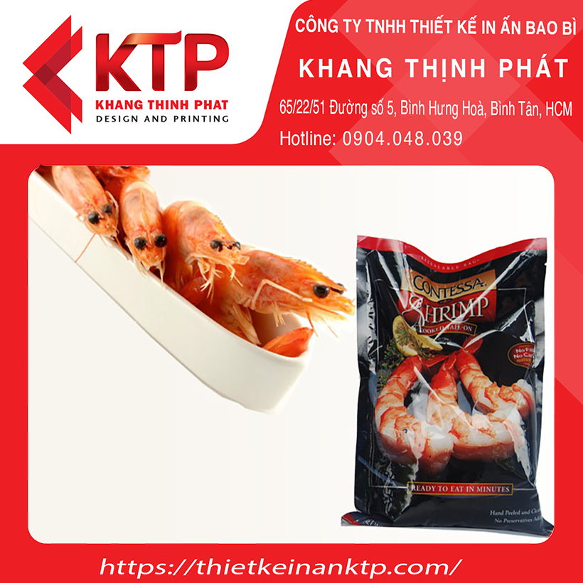 Khang Thịnh Phát nhận in các loại bao bì thủy sản