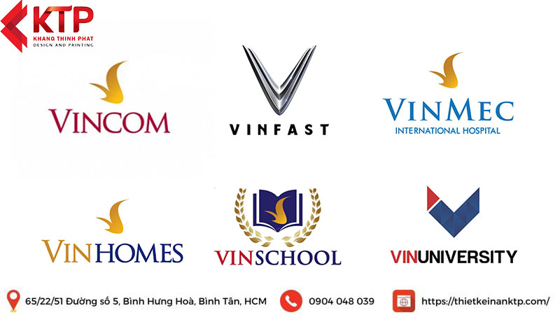 các mẫu logo thương hiệu đẹp của tập đoàn vingroup
