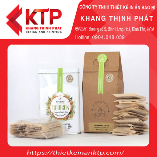 Thiết kế in ấn KTP - Đơn vị chuyên in túi giấy dựng trà uy tín, giá rẻ