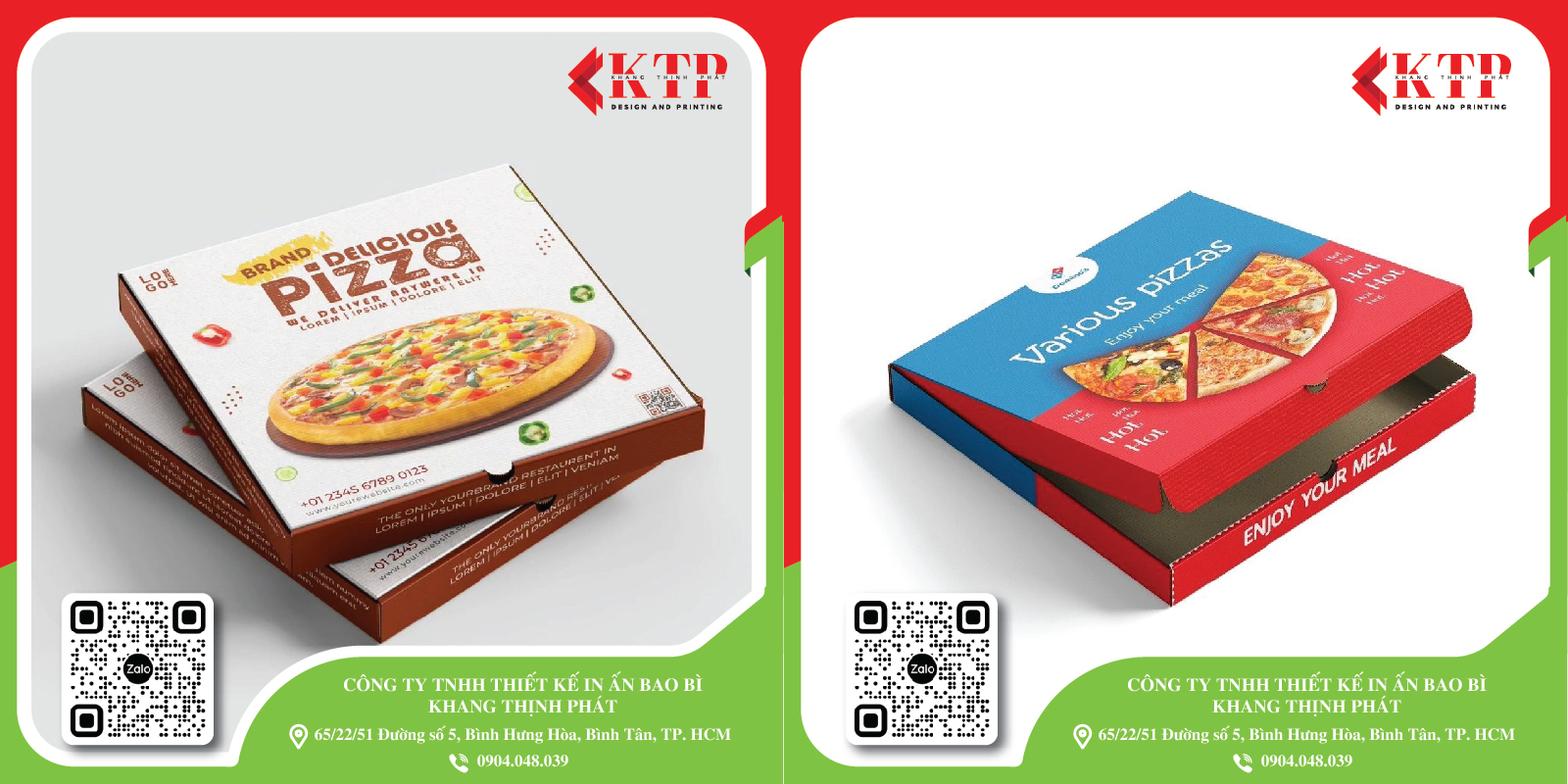 hộp pizza nắp gài truyền thống hộp pizza nắp gài truyền thống