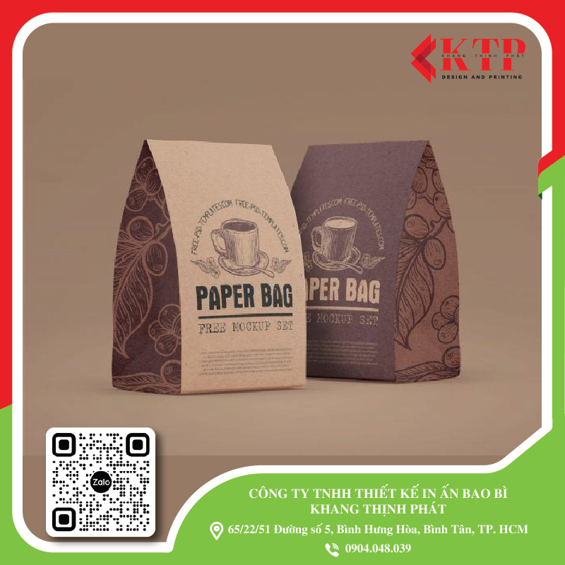 túi giấy đựng cà phê đẹp túi giấy đựng cà phê đẹp