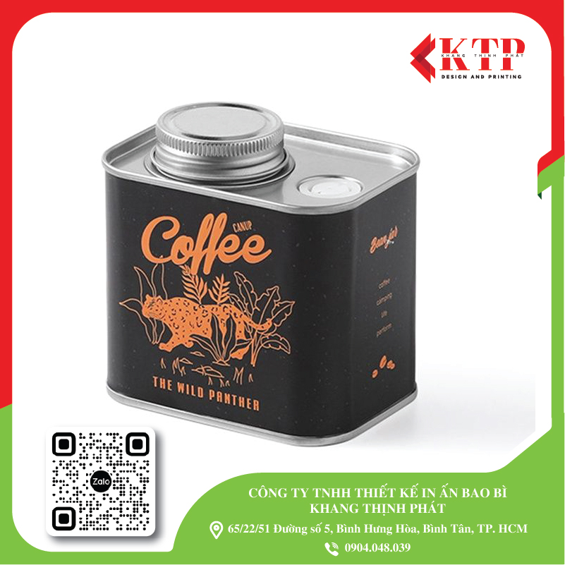 hộp thiếc có van khí đựng cà phê hộp thiếc có van khí đựng cà phê