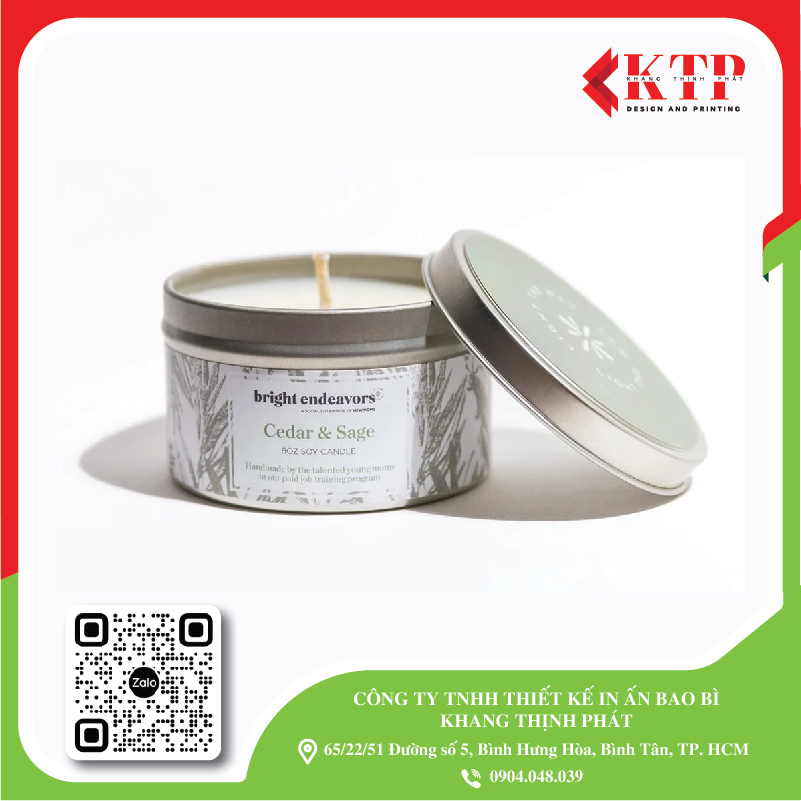 Hộp thiếc đựng nến thơm Hộp thiếc đựng nến thơm
