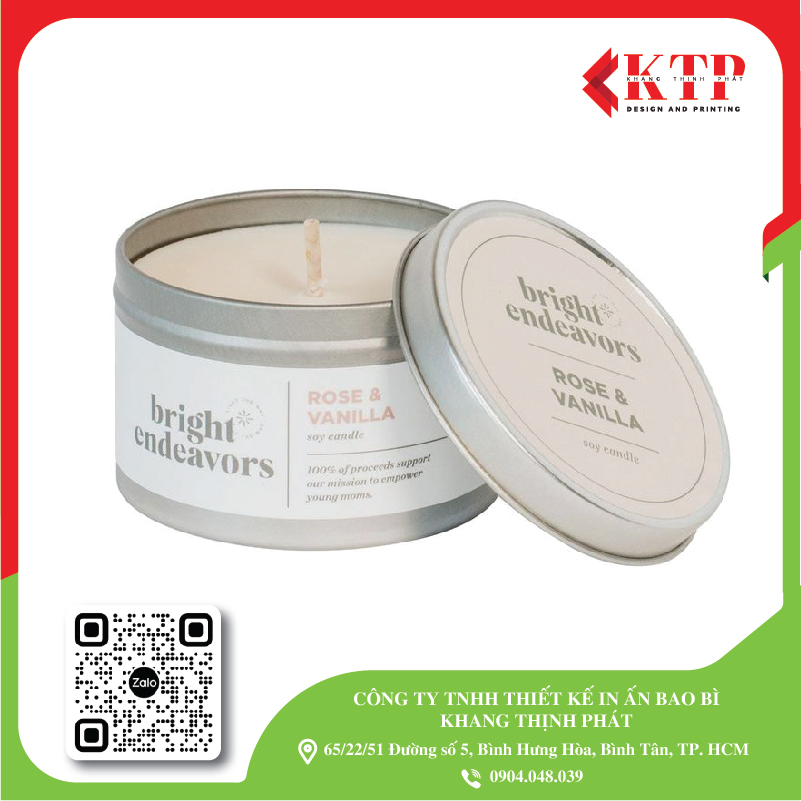 Hộp thiếc đựng nến cao cấp Hộp thiếc đựng nến cao cấp