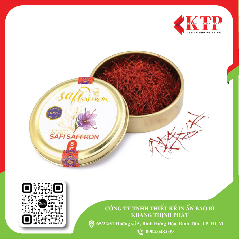 Hộp thiếc đựng saffron cao cấp Hộp thiếc đựng saffron cao cấp