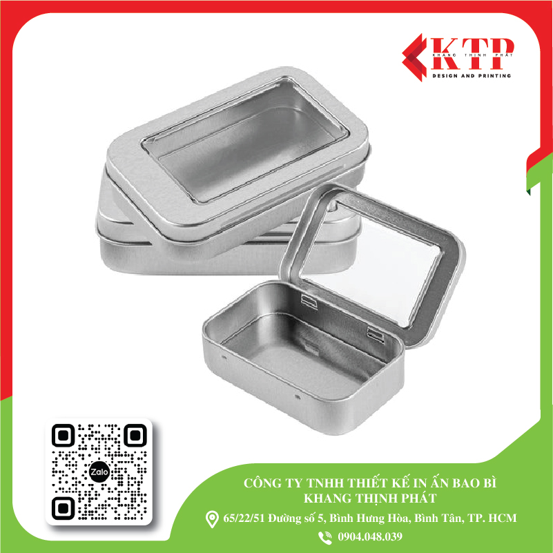 hộp thiếc chữ nhật có cửa sổ hộp thiếc chữ nhật có cửa sổ