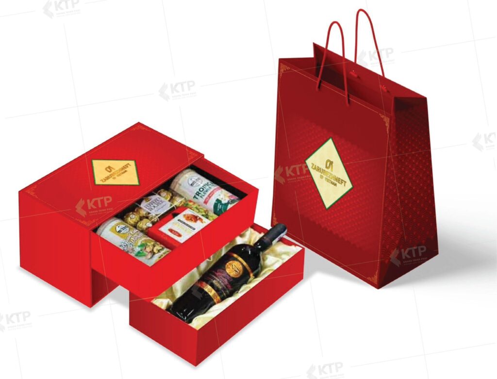 hộp bìa cứng cao cấp đựng quà tết