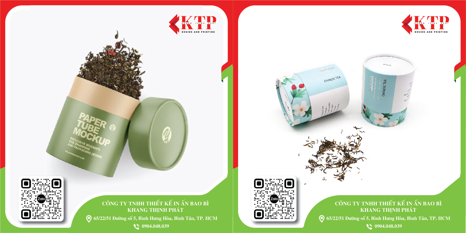 in lon giấy đựng trà in lon giấy đựng trà