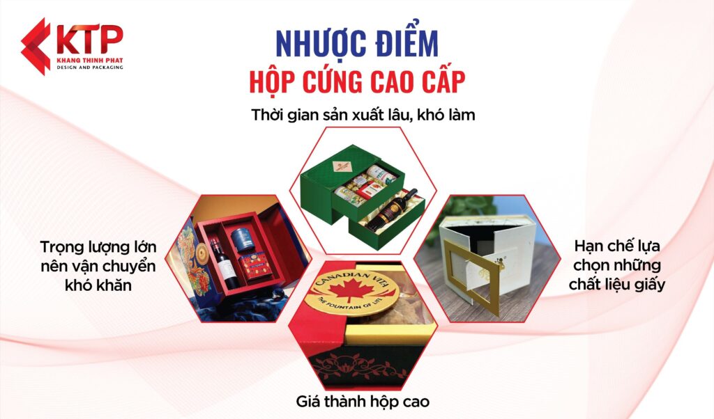 nhược điểm khi in hộp cứng cao cấp