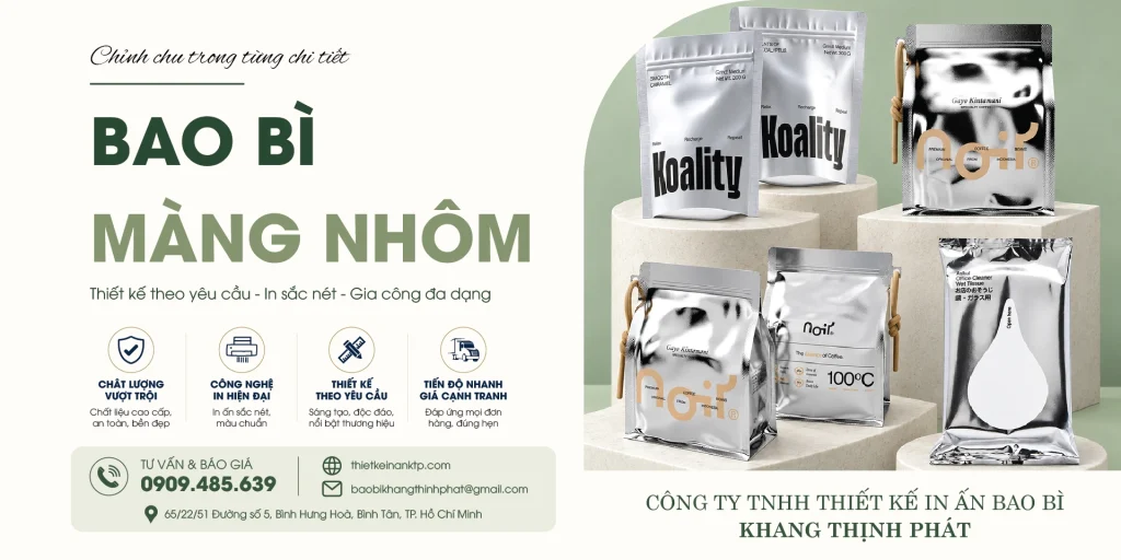 Bao Bì Màng Nhôm – Giải Pháp Đóng Gói Cao Cấp Cho Sản Phẩm Hiện Đại