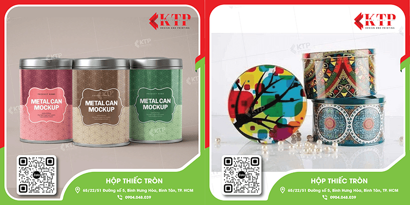 Hộp thiếc tròn Hộp thiếc tròn