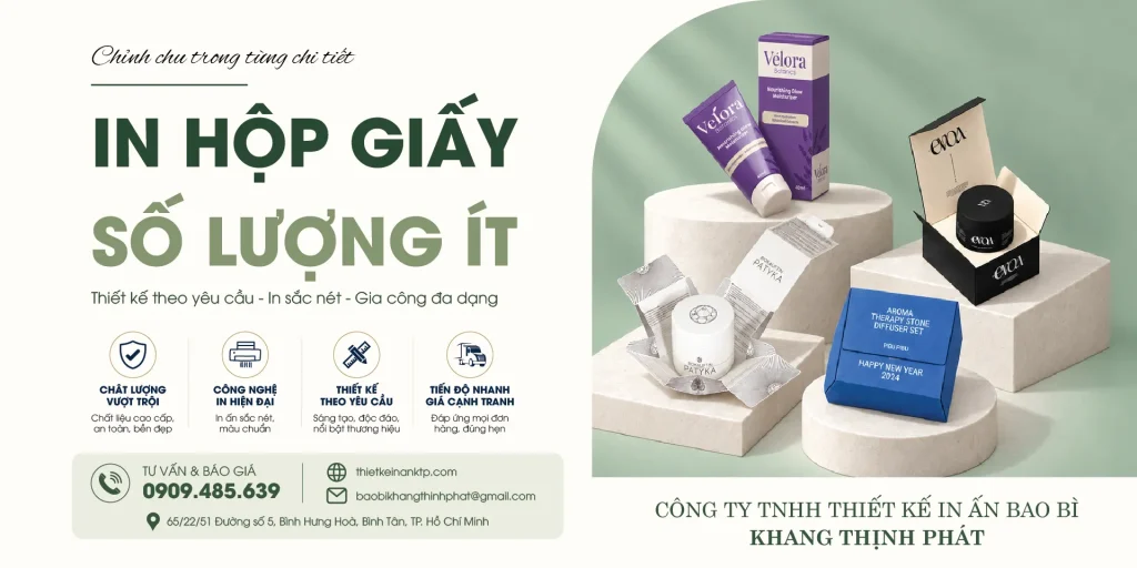 In Hộp Giấy Số Lượng Ít – Giải Pháp Tối Ưu Chi Phí