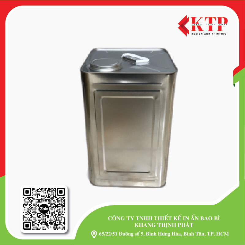Thùng thiếc vuông đựng sơn