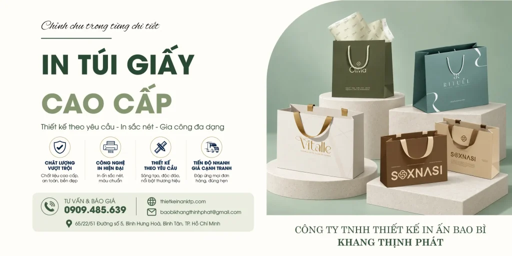 In Túi Giấy Cao Cấp – Giải Pháp Bao Bì Sang Trọng