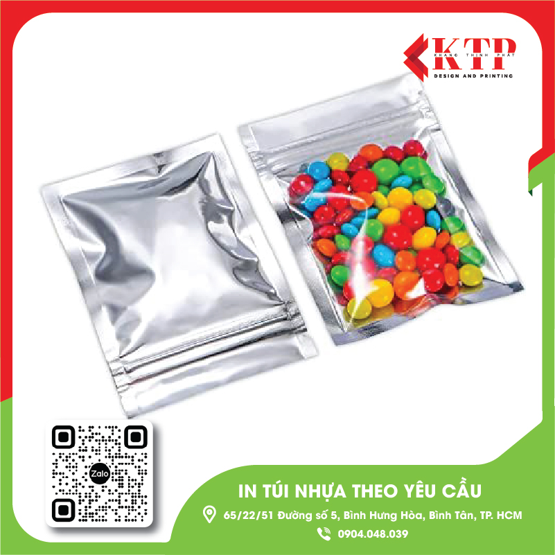 xưởng in túi zip bạc đựng kẹo