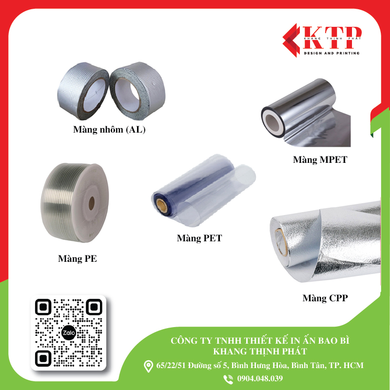 Chất liệu in bao bì mặt nạ phổ biến