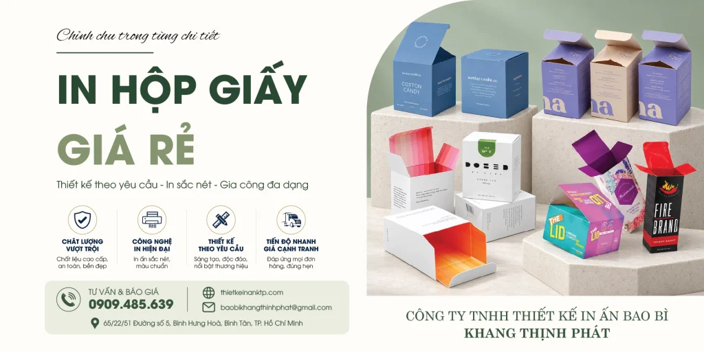 In Hộp Giấy Giá Rẻ – Giải Pháp Bao Bì Tiết Kiệm Cho Doanh Nghiệp