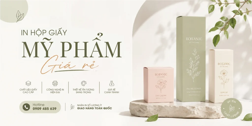 In Hộp Giấy Mỹ Phẩm Giá Rẻ – Tiết Kiệm Chi Phí