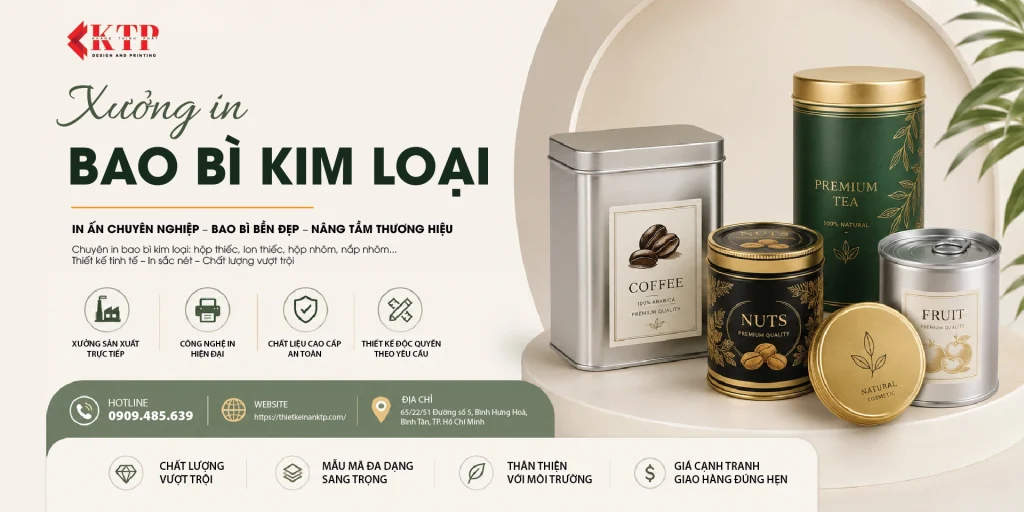 Xưởng In Bao Bì Kim Loại – Theo Yêu Cầu – Giá Rẻ Tại TPHCM