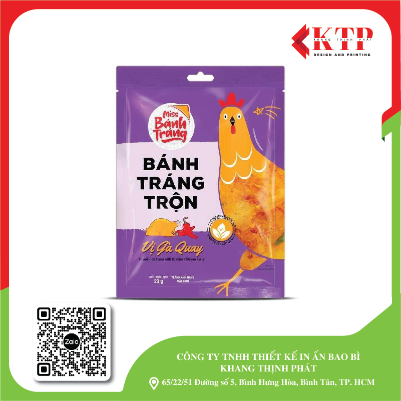 Bao bì bánh tráng trộn Bao bì bánh tráng trộn