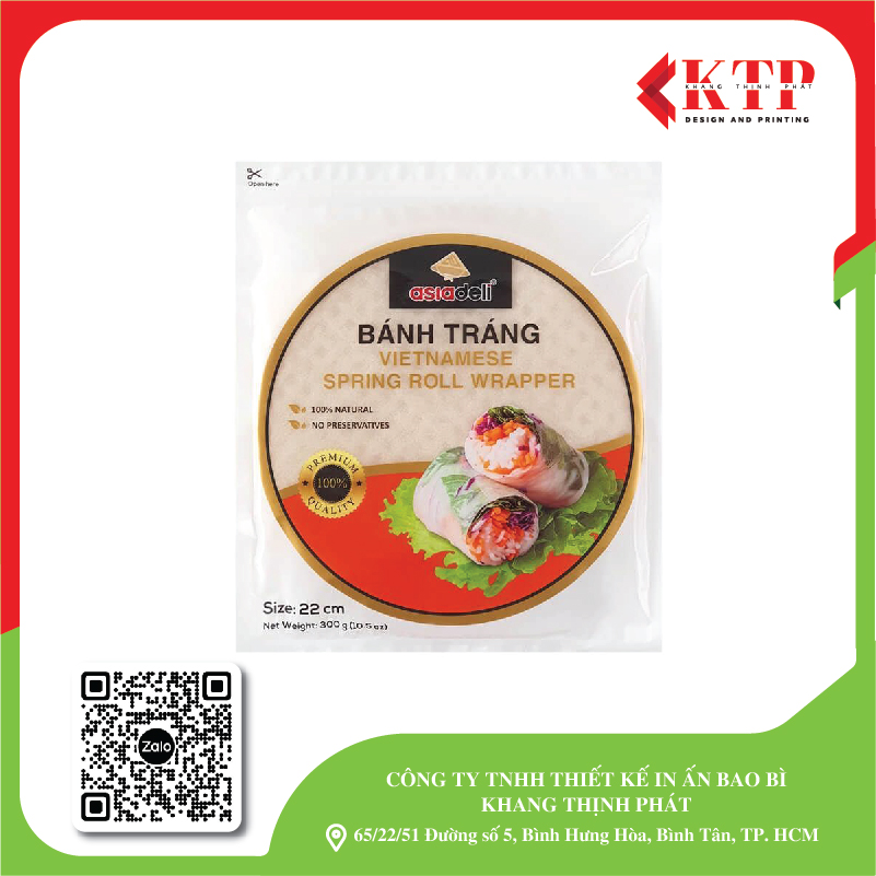 Bao bì thực phẩm bánh tráng Bao bì thực phẩm bánh tráng