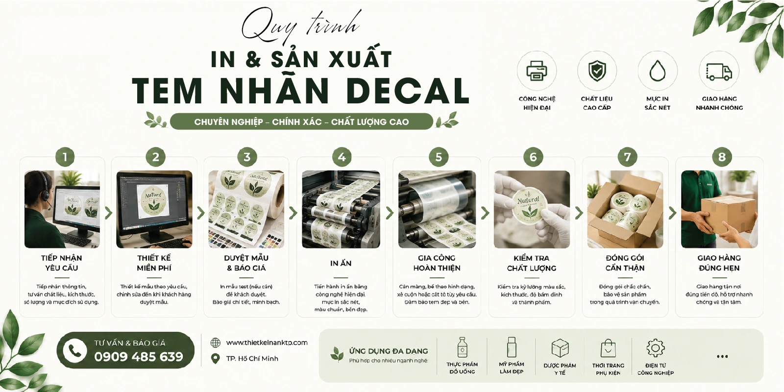 quy trình in và sản xuất tem nhãn deacl quy trình in và sản xuất tem nhãn deacl