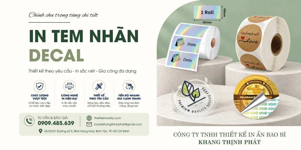 In Tem Nhãn Decal – Đa Dạng Chất Liệu