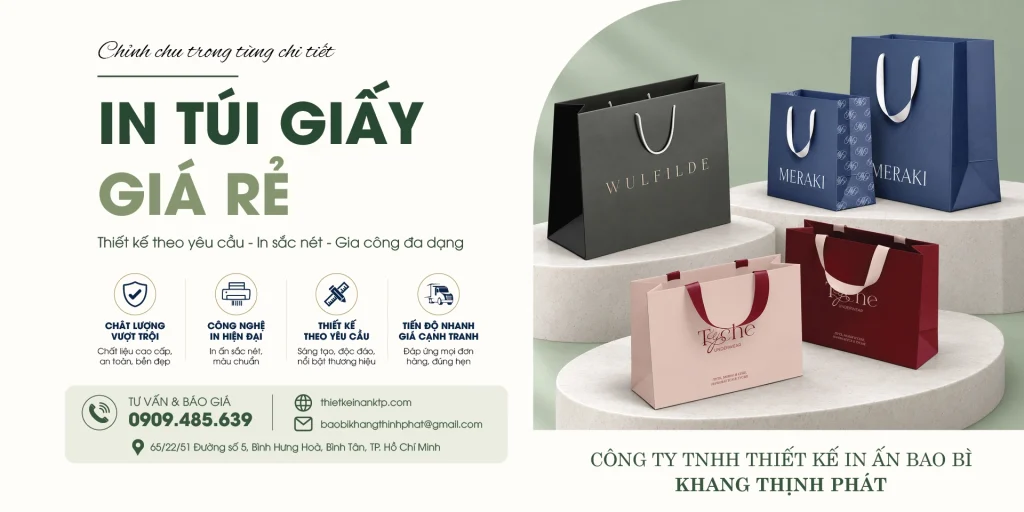 In Túi Giấy Giá Rẻ – Báo Giá Tại Xưởng