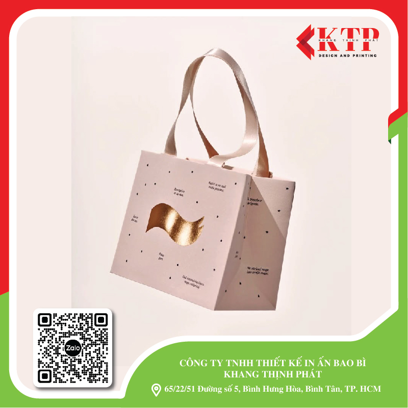 in túi giấy mỹ phẩm theo yêu cầu