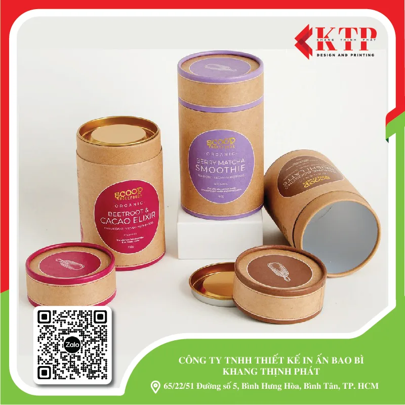 lon giấy đựng trà đẹp lon giấy đựng trà đẹp