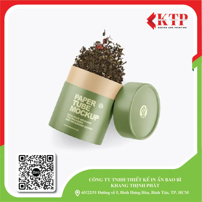 In Lon Giấy Đựng Trà