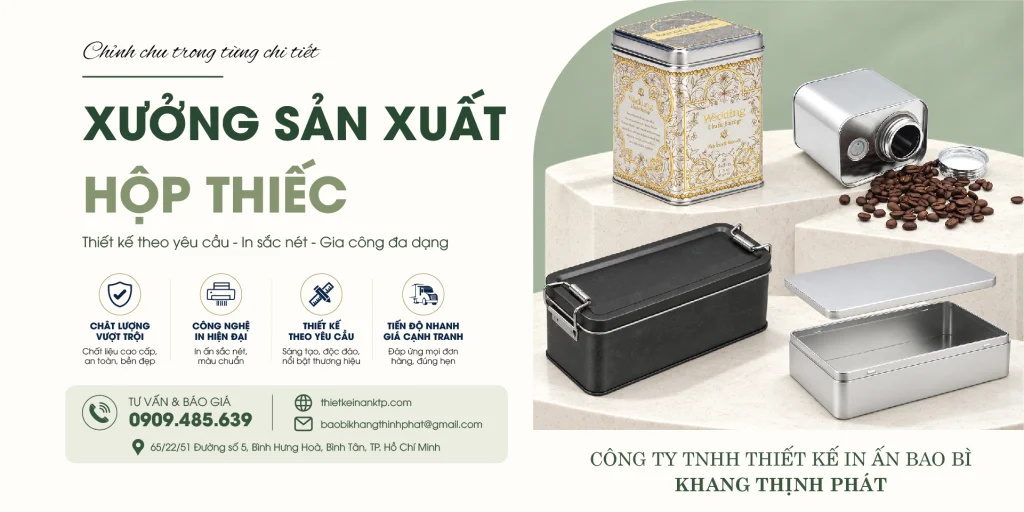 Xưởng Sản Xuất Hộp Thiếc – Giá Rẻ Tận Xưởng Tại TPHCM