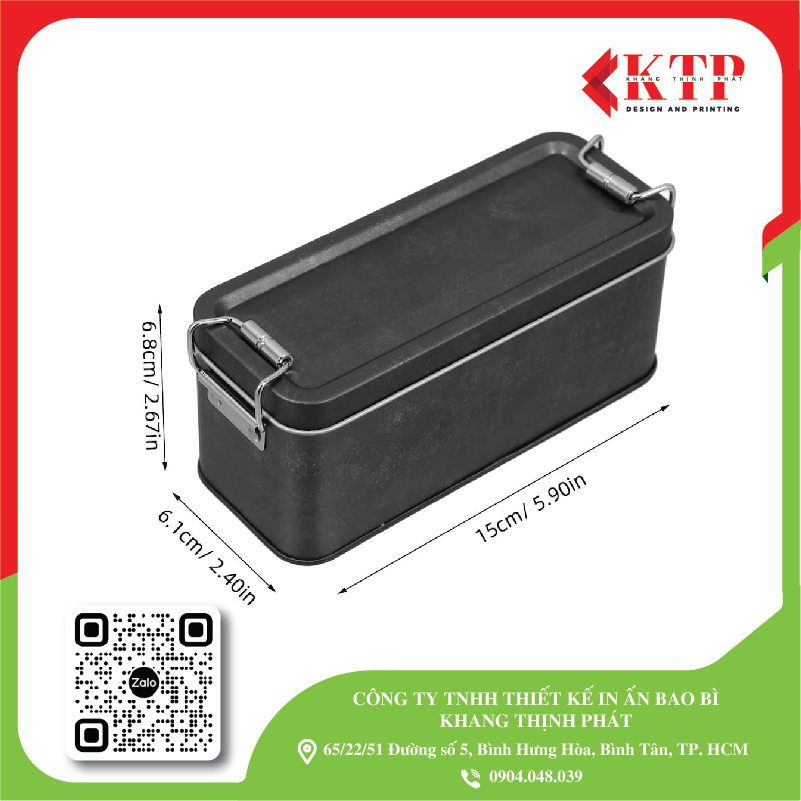hộp thiếc có vai gài