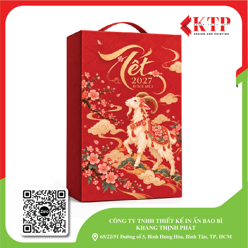 Chất liệu và gia công cho hộp quà Tết