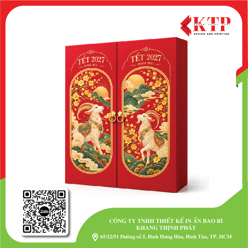 Mẫu hộp Tết cao cấp 2027 mẫu 02