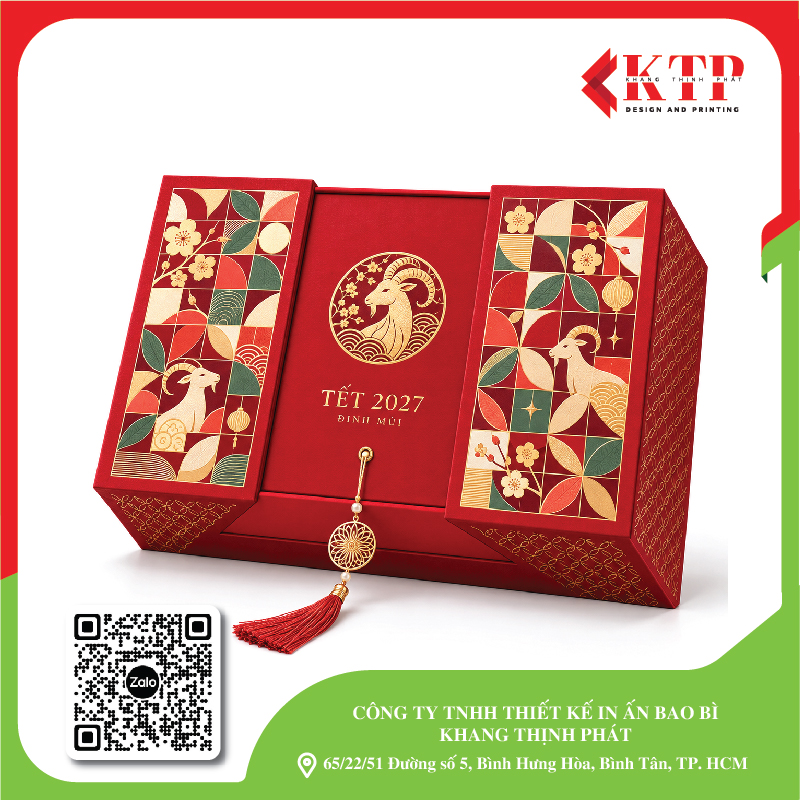 Mẫu hộp Tết cao cấp 2027 mẫu 03