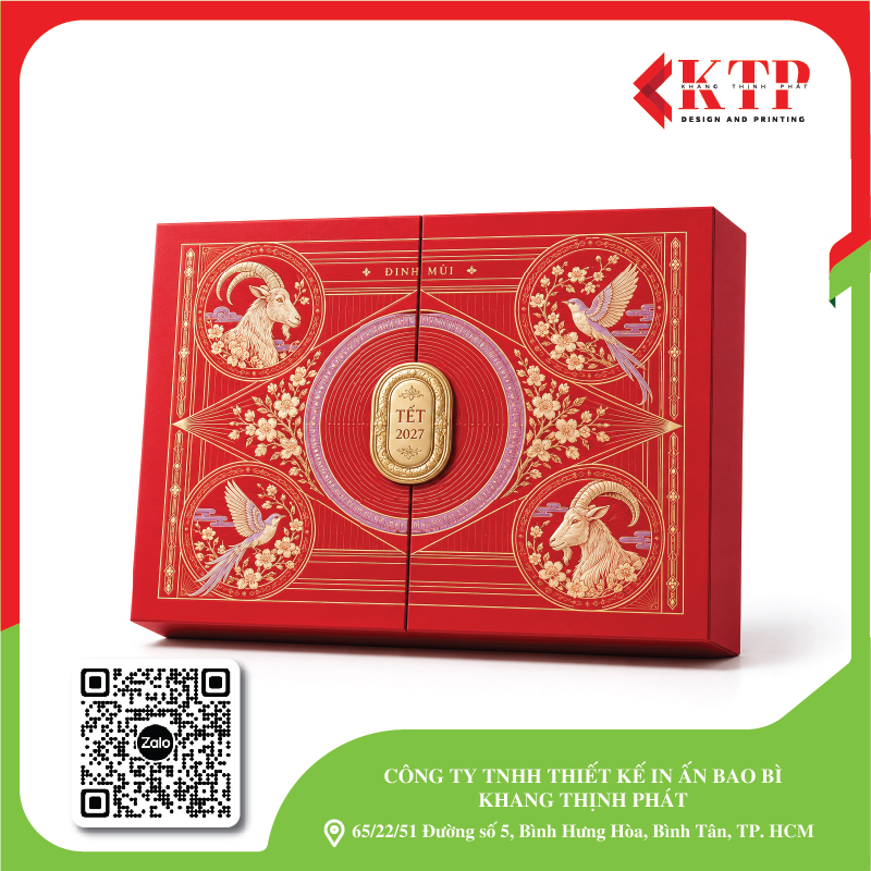 Mẫu hộp Tết cao cấp 2027 mẫu 05