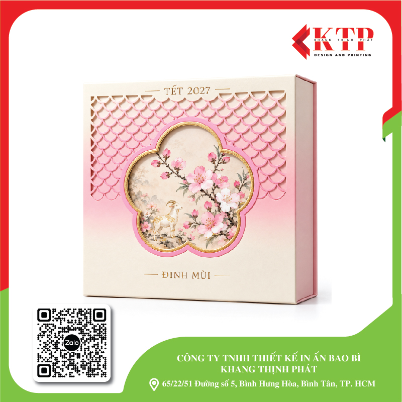 Mẫu hộp Tết cao cấp 2027 mẫu 06