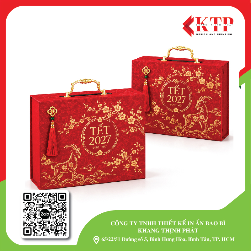 Mẫu hộp Tết cao cấp 2027 mẫu 08
