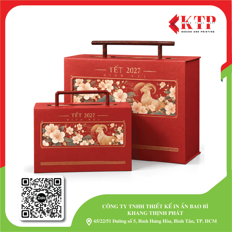 Mẫu hộp Tết cao cấp 2027 mẫu 09