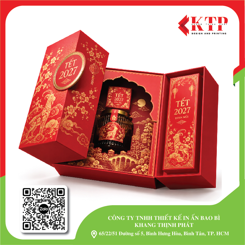 Mẫu hộp Tết cao cấp 2027 mẫu 10