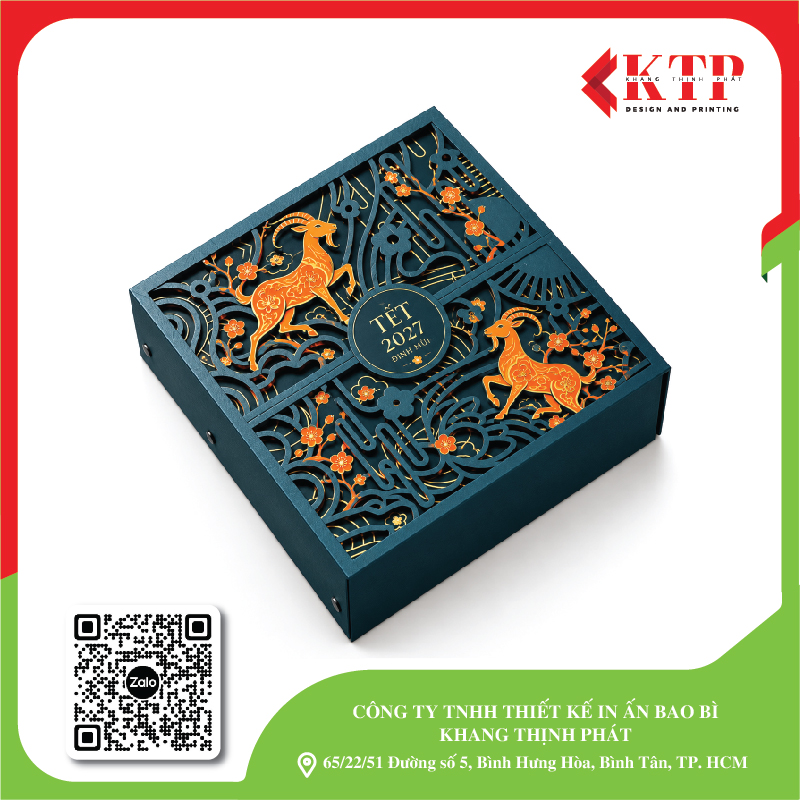 Mẫu hộp Tết cao cấp 2027 mẫu 12