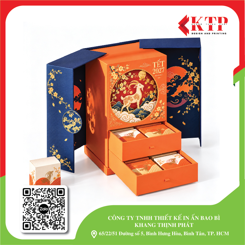 Mẫu hộp Tết cao cấp 2027 mẫu 15