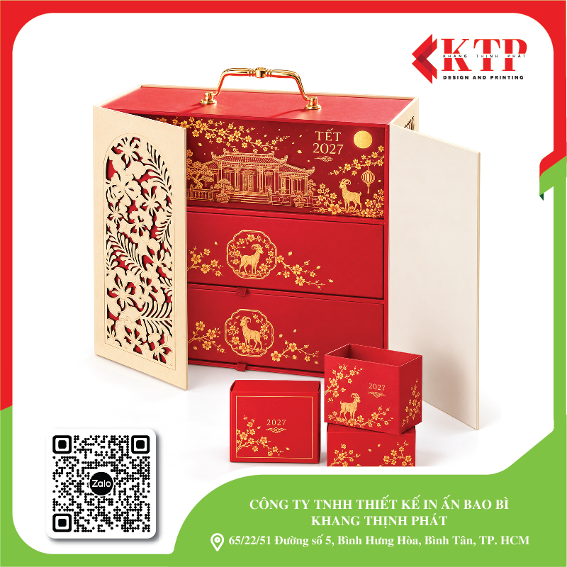 Mẫu hộp Tết cao cấp 2027 mẫu 16
