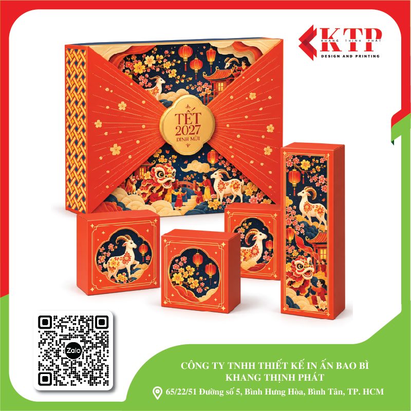 Mẫu hộp Tết cao cấp 2027 mẫu 17
